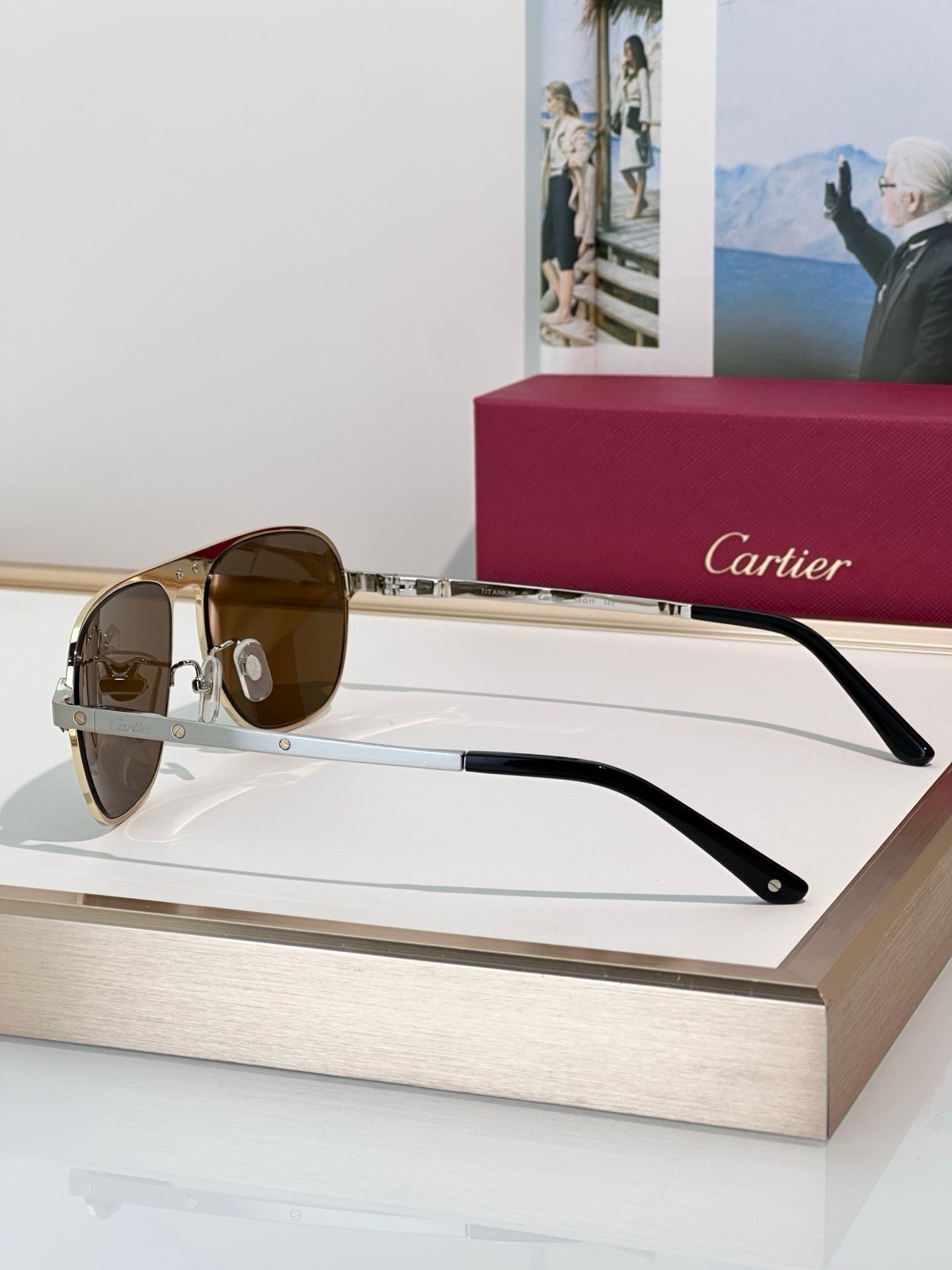 Cartier CT0532S 002 Première de Cartier Sunglasses NEW 🐆 - onlinechics.com