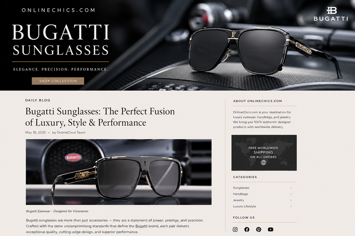 Bugatti Sunglasses: The Perfect Fusion of Luxury Timeless Style