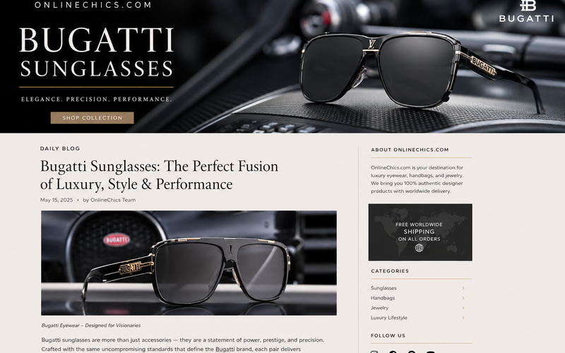Bugatti Sunglasses: The Perfect Fusion of Luxury Timeless Style