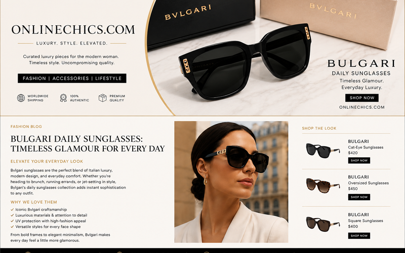 BULGARI Daily Sunglasses – Luxury That Speaks Before You Do ✨