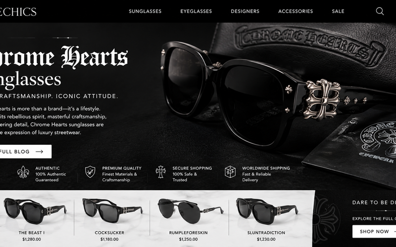 Chrome Hearts Sunglasses at OnlineChics: Bold Luxury Eyewear for Men & Women