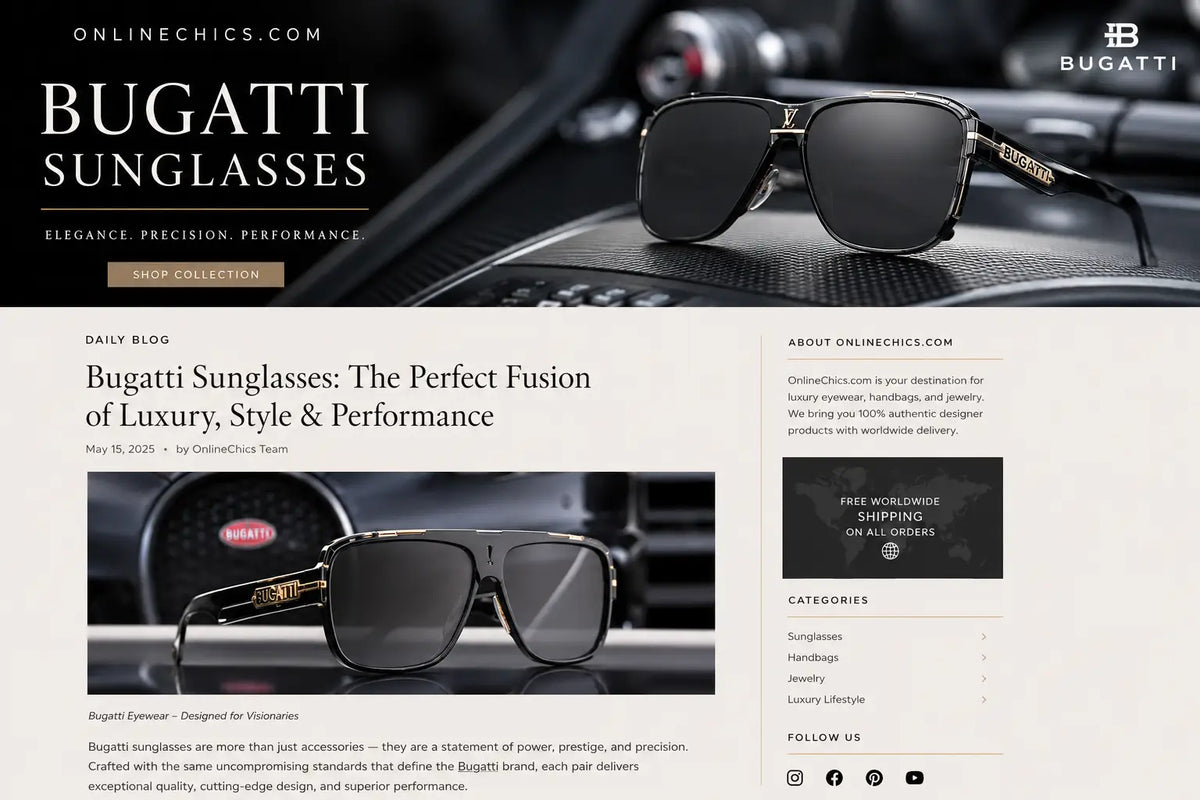 Bugatti Sunglasses: The Perfect Fusion of Luxury Timeless Style