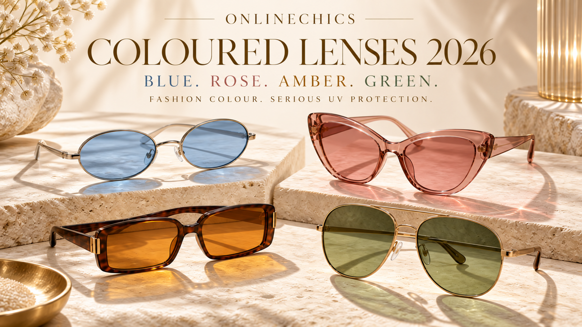 Coloured Lens Sunglasses 2026: Blue, Rose, Amber and Green Guide