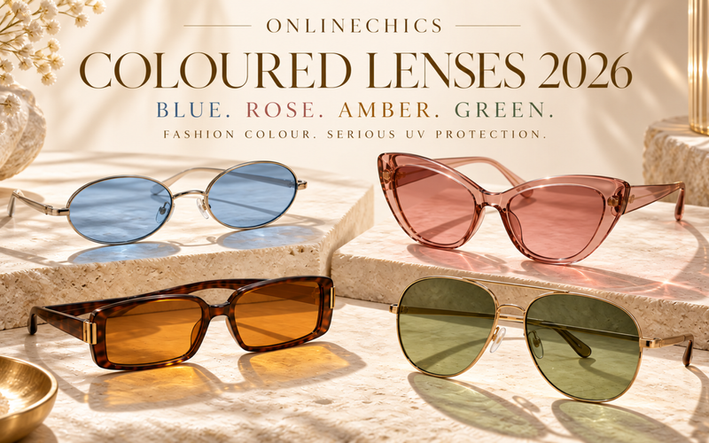 Coloured Lens Sunglasses 2026: Blue, Rose, Amber and Green Guide