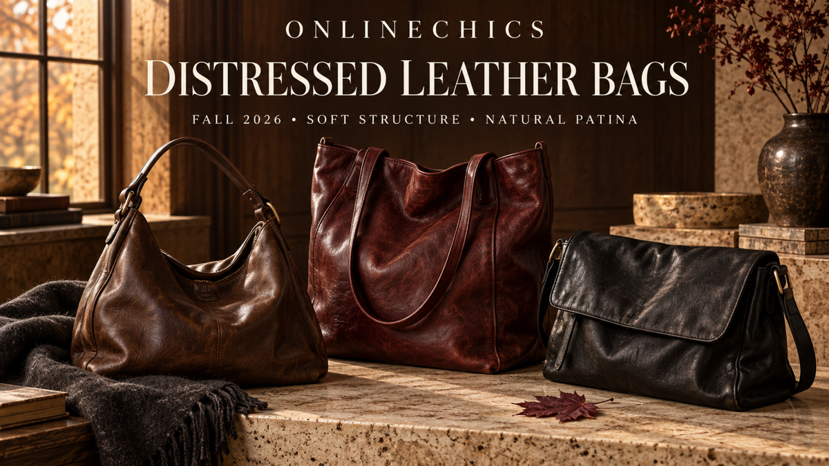 Distressed Leather Bags for Fall 2026: How to Style, Protect and Care for the Lived-In Look