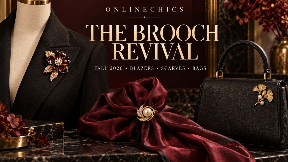 The Brooch Revival for Fall 2026: Modern Ways to Style Pins on Blazers, Scarves and Bags