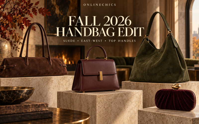 Fall 2026 Handbag Trends: Suede, East-West Shapes and Modern Top Handles
