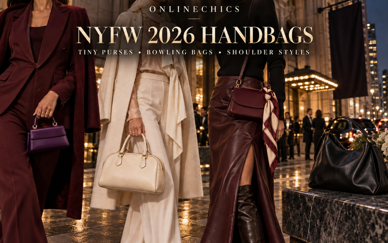 NYFW 2026 Celebrity Handbags: Tiny Purses, Vintage Bowling Bags and Roomy Shoulder Styles