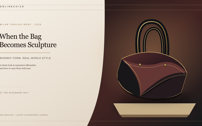 Milan Fashion Week 2026: When the Bag Becomes a Sculptural Statement