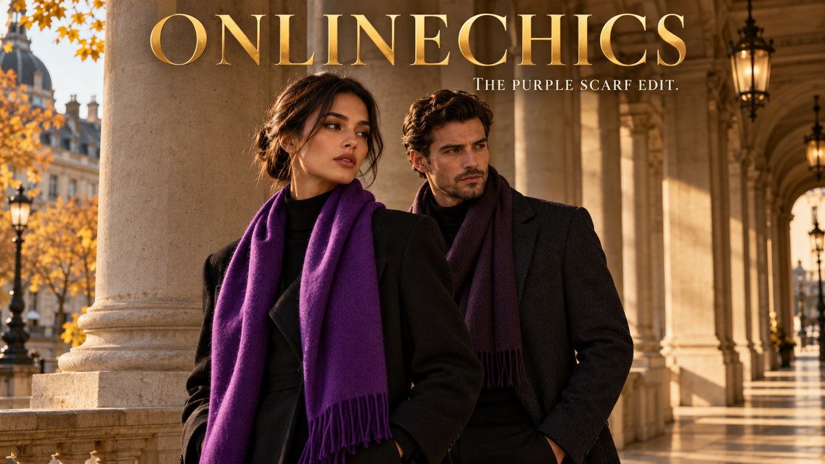 Zoë Kravitz’s Purple Scarf: One Colour Accent for Fall 2026