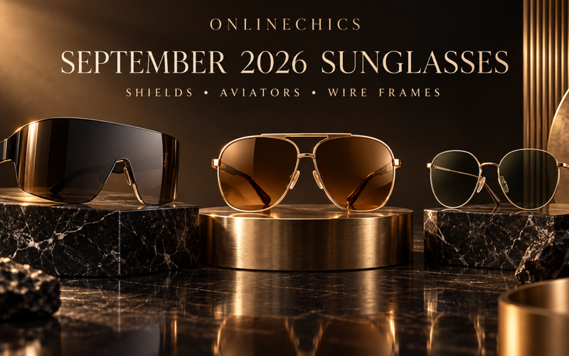 September 2026 Sunglasses Trends: Oversized Shields, Bold Aviators and Modern Wire Frames