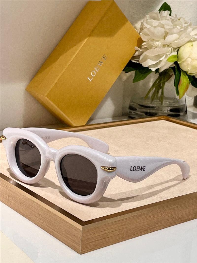 1 2024 New Season LOEWE Inflated round-frame Sunglasses 🖤 - buyonlinebehappy