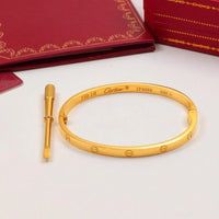 Cartier 18K Gold Plated Jewelry LOVE Bracelet yellow rose silver ✨