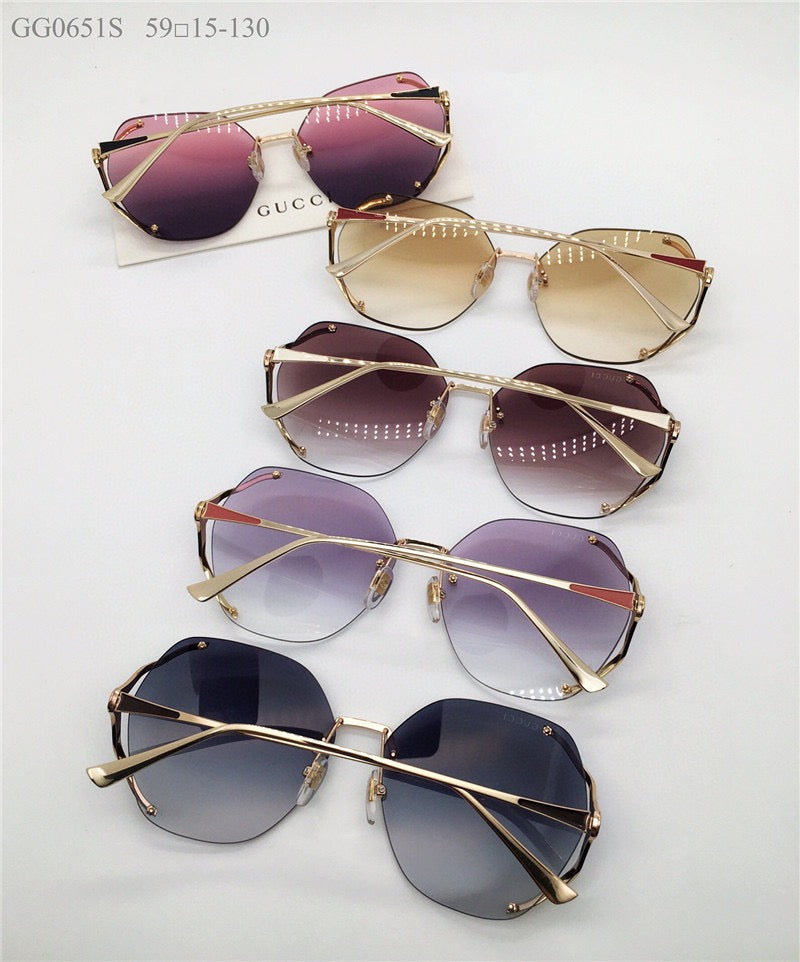 GUCCI 0651S Square 60mm Aviator Sunglasses ✨ - buyonlinebehappy