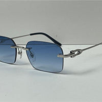 CARTIER  CT0290  Gold-Silver Men's Sunglasses 👑