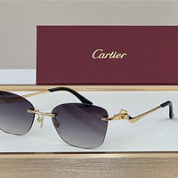 PANTHÈRE DE CARTIER CT 0120 - Platinum-Gold Sunglasses 👑