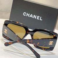 CHANEL RECTANGLE 5435 C622/S6 Women's Acetate Sunglasses 5 COLORS ✨