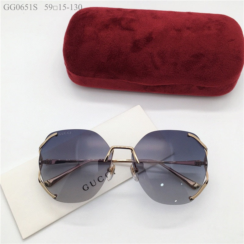 GUCCI 0651S Square 60mm Aviator Sunglasses ✨ - buyonlinebehappy