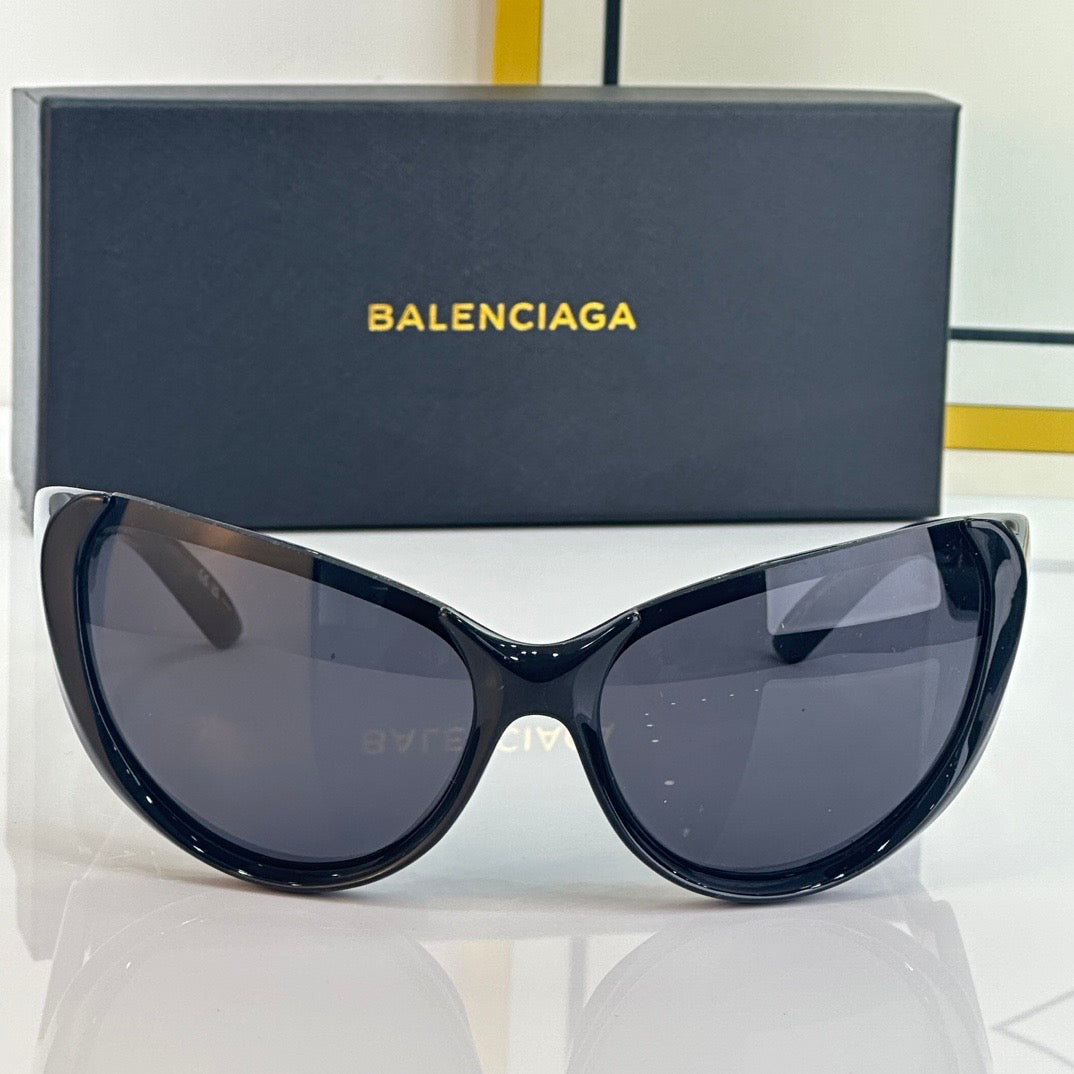 BALENCIAGA 0201S Black Mask Butterfly / Cat Eye Fashion Sunglasses 🖤 - buyonlinebehappy