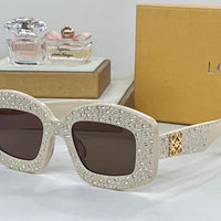NEW SEASON Loewe Pavé Screen LW 4114 IS 90A Geometric Sunglasses ✨