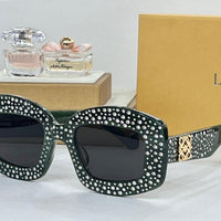 NEW SEASON Loewe Pavé Screen LW 4114 IS 90A Geometric Sunglasses ✨