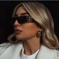 Balenciaga Eyewear Dynasty rectangle-frame sunglasses Unisex🖤