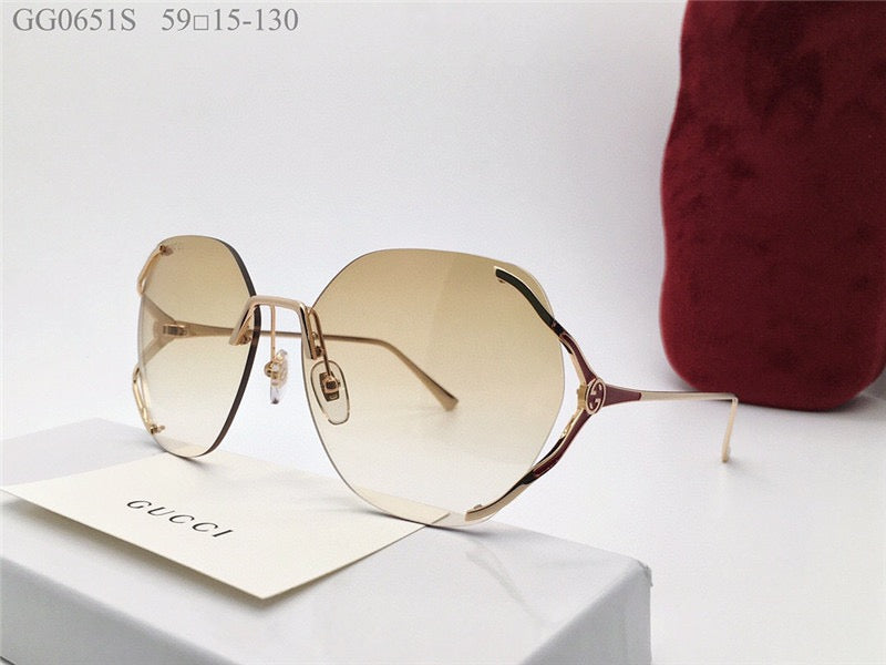 GUCCI 0651S Square 60mm Aviator Sunglasses ✨ - buyonlinebehappy