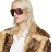 Fendi 2024 First Mask FE 4121 US 28G Shield Sunglasses Women's✨