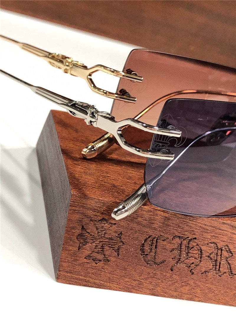 Chrome Hearts LORDIE Gold Rimless 56 15 134 Zeiss Lenses Sunglasses⚜️ - buyonlinebehappy