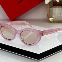 Saint Laurent Women's Monogram Hinge Narrow Cat Eye Sunglasses Women's ✨