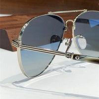 Chrome Hearts 8230 Metal-Acetate Aviator Sunglasses⚜️