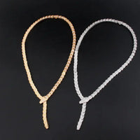 BVLGARI SERPENTI VIPER NECKLACE 18K Gold Plated Women's Jewelry GOLD-ROSE-WHITE  ✨