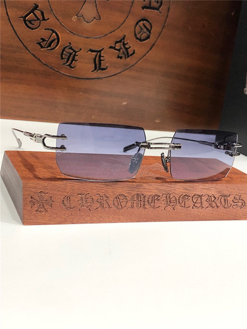 Chrome Hearts LORDIE Gold Rimless 56 15 134 Zeiss Lenses Sunglasses⚜️ - buyonlinebehappy