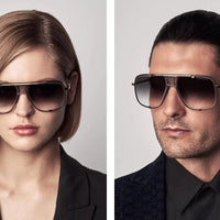 DITA MACH-FIVE Rose Gold-Gold-Brown Unisex Clear Sunglasses 🔱