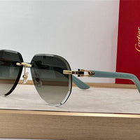 Cartier C DECOR CT0440S Wood frame Unisex Sunglasses 🐆