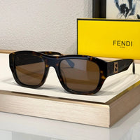 FENDI Men's FF Logo Rectangle Sunglasses✨