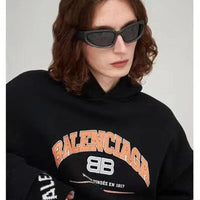 BALENCIAGA 0157S Swift oval-frame Sunglasses 🖤