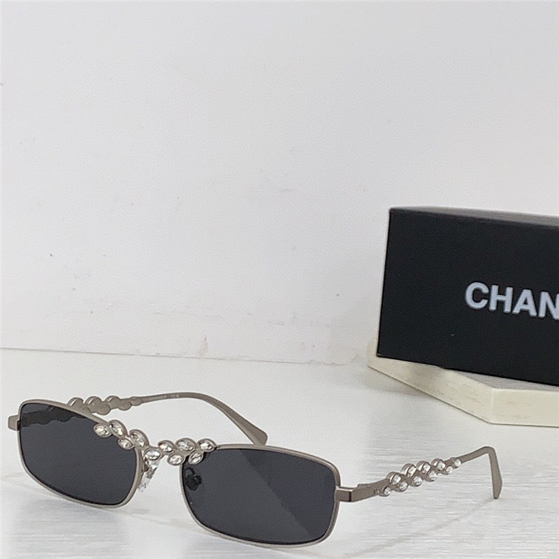 2024 CHANEL Rectangle Sunglasses 9567B C395/6V 🖤 - buyonlinebehappy