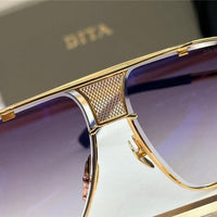 DITA MACH-FIVE Rose Gold-Gold-Brown Unisex Clear Sunglasses 🔱