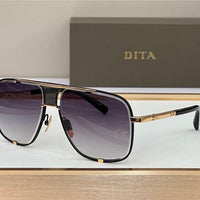 DITA MACH-FIVE Rose Gold-Gold-Brown Unisex Clear Sunglasses 🔱