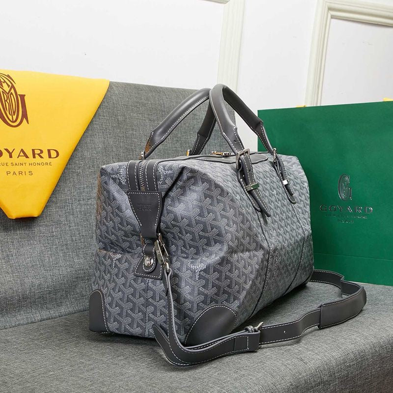 -   Goyard Boston 50 Bag In Goyardine Canvas Travel Bag Luggage ✨ - buyonlinebehappy