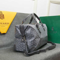 Goyard Boston 50 Bag In Goyardine Canvas Travel Bag Luggage ✨