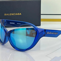 BALENCIAGA 0201S Black Mask Butterfly / Cat Eye Fashion Sunglasses 🖤