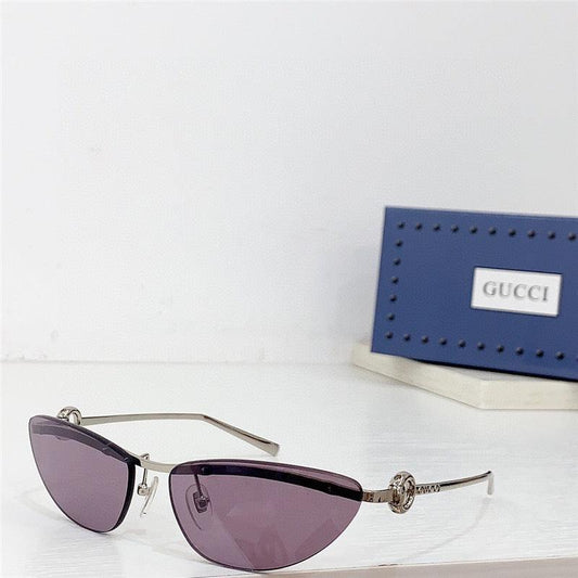 GUCCI Rectangular Frame 2024 in metal frame New Season GG1701 Sunglasses ✨ - buyonlinebehappy