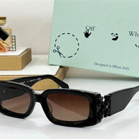 Off-White Roma Rectangular Frame Unisex Acetate Sunglasses✨