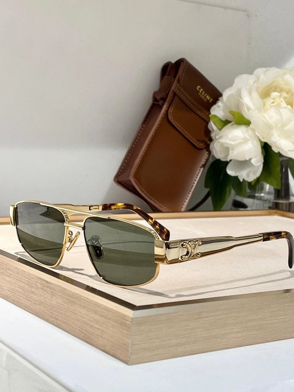2024 a CELINE ovals Triomphe Metal CL 40281 U Sunglasses ✨