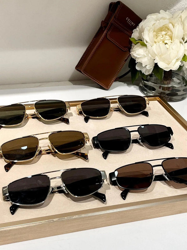 2024 a CELINE ovals Triomphe Metal CL 40281 U Sunglasses ✨