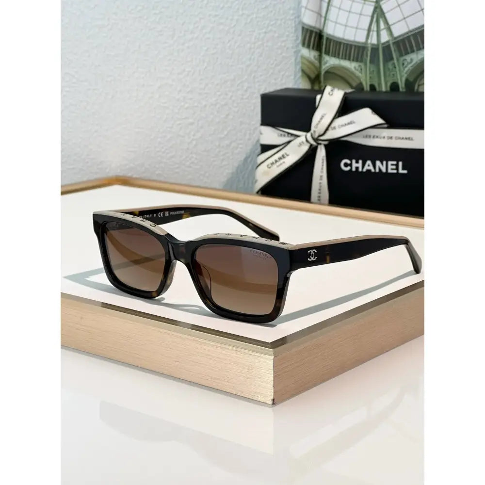 2024 Chanel CH5417 - Black/Beige Women's Acetate Sunglasses ✨