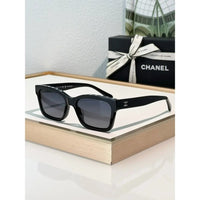 2024 Chanel CH5417 - Black/Beige Women's Acetate Sunglasses ✨