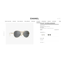 2024 CHANEL Pilot Metal & Strass Sunglasses 9566B 🖤